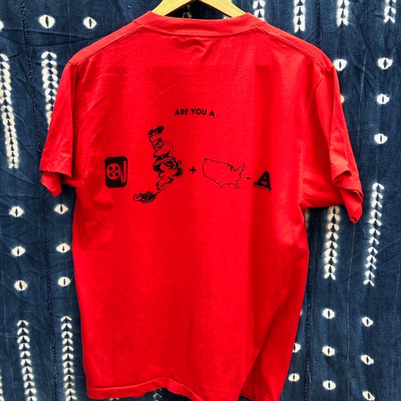 Vintage REAL GENIUS Movie T Shirt, Large, Red - image 3