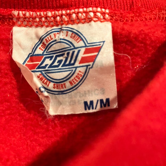 Vintage Calgary Stampeders CFL Sweatshirt, Red - image 4