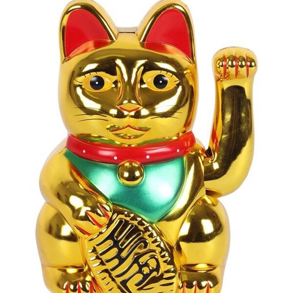 Black Lucky Cat Etsy