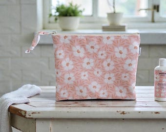 Floral Wet Dry Bag | Water Repellent Zipper Pouch