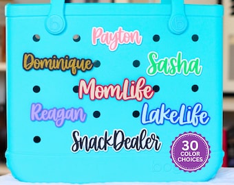 Custom Name Bogg Bag Charms, Custom Name Bogg Bag Charm, Name Tag Bogg Bag, Personalized Bogg Bag Charm