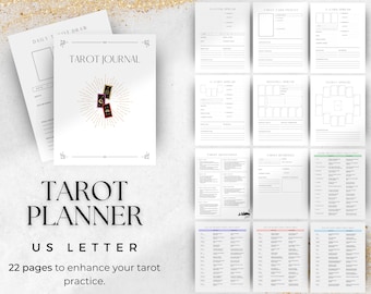 Tarot Planner, Tarot Journal, Tarot Cheat Sheet, Tarot Workbook