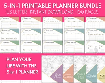 Home Management Binder, Ultimate Life Planner, Life Binder - Instant Download