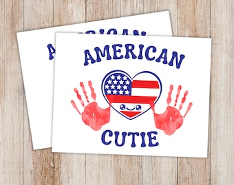 Independence Day Handprint Craft,  4th of July Activity, Fourth of July Handprint Art, Patriotic Activity