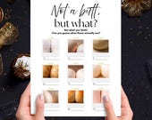 Dirty Bachelorette Party Game, Anything But Game, Not a Butt But What Game, Galentine's Day Game, Funny Bridal Shower, Ladies Night Games