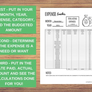 Expense Tracker, Expense Tracker Printable, Small Business Expense Tracker, Editierbare PDF - Berechnungen für Sie erledigt! Bild 4