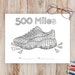 500 Miles Walking/running Challenge Tracker, Printable, Workout Tracker ...