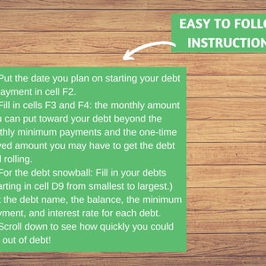 Debt Payoff Calculator Spreadsheet - Debt Snowball, Excel, Student Loan and Credit Card Debt Tracker image 3