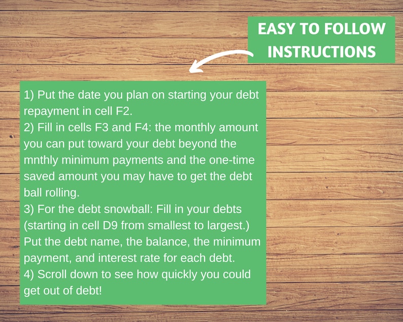 Debt Payoff Calculator Spreadsheet - Debt Snowball, Excel, Student Loan and Credit Card Debt Tracker image 3