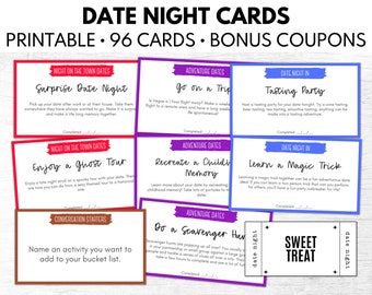 Date Night Karten, Date Night Jar, Date Night Box, Date Night Coupons, Date Night Ideen