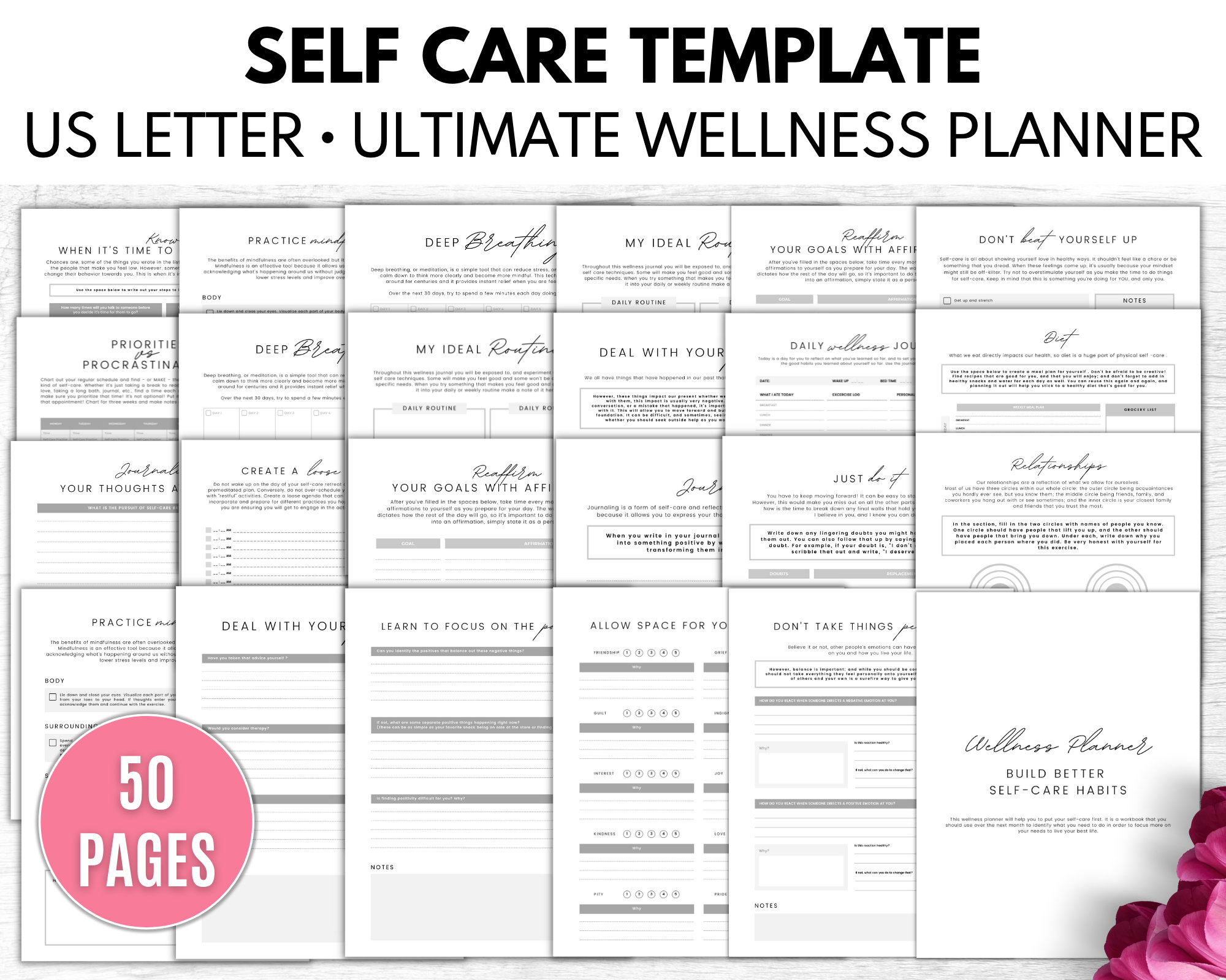 Take Care Guided Wellness Journal