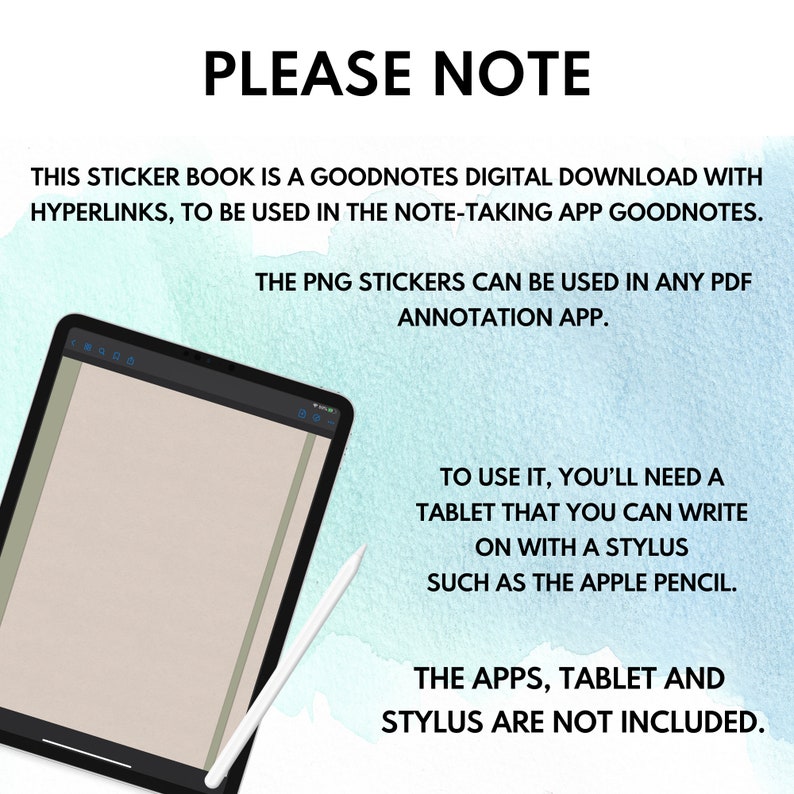 Digital Sticker Book Goodnotes Sticker Book Motivational Etsy
