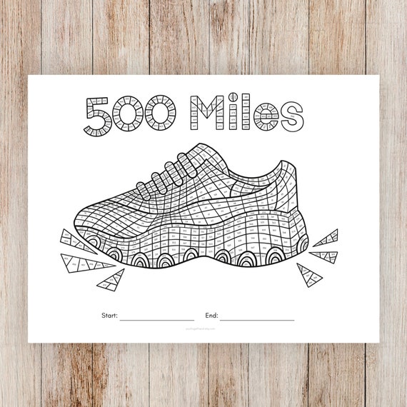 500 Miles Walking running Challenge Tracker Printable Workout Tracker Walking Log Running Log Etsy Ireland