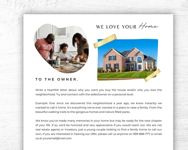 Home Offer Letter Template Home Buyer Letter Template Home Etsy Home Offer Letter Template Home Buyer Letter Template Home Etsy