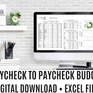 Paycheck to Paycheck Budget Spreadsheet, Zero-Based Budget Spreadsheet, Bi-Weekly Budget Planner, Excel Download - Easy to use!