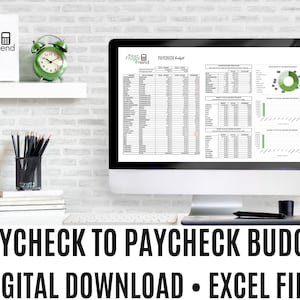 Paycheck to Paycheck Budget, Zero-Based Budget Spreadsheet, Annual Budget Template, Bi-Weekly Budget Planner, Excel Download - Easy to use!