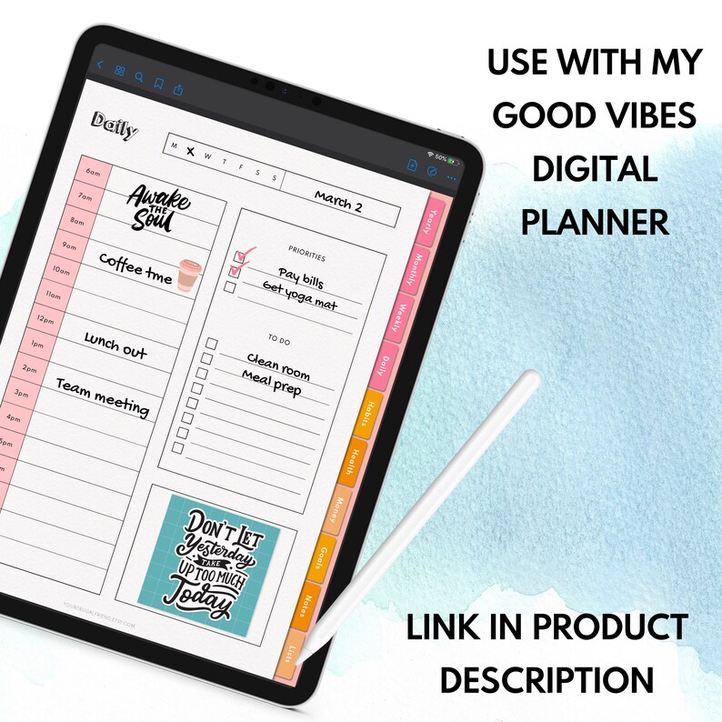 Digital Sticker Book Goodnotes Sticker Book Motivational Etsy