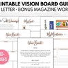 Printable Vision Board Guide, Vision Board Kit, Manifestation Journal ...