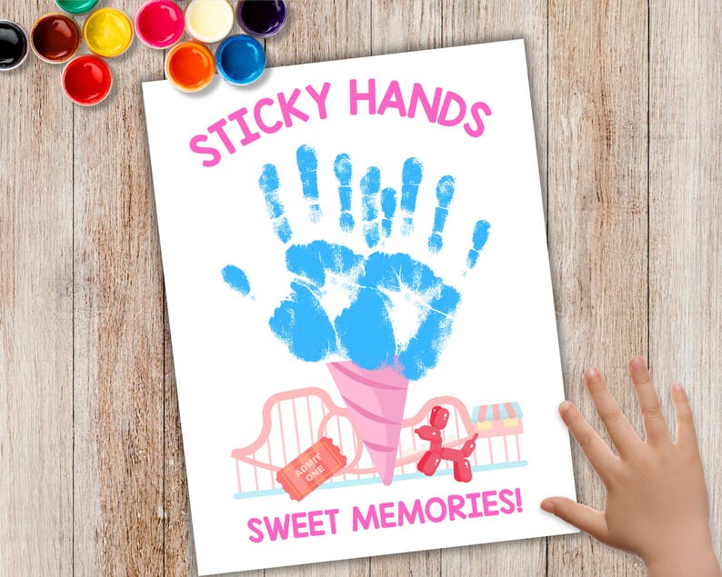 State Fair Handprint Craft, Handprint Keepsake, Summer DIY Craft ...