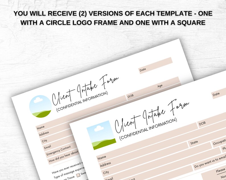 Massage-Intake-Formular, Massage-Einverständniserklärung, Masseur, Kosmetikerin Business Form, Anamnesken-Formular, Anpassen in Canva Bild 3