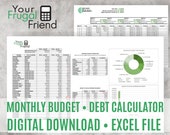 Spreadsheet Budget, Zero-Based Budget, Debt Snowball Calculator, Personal Finance Bundle, Excel Download