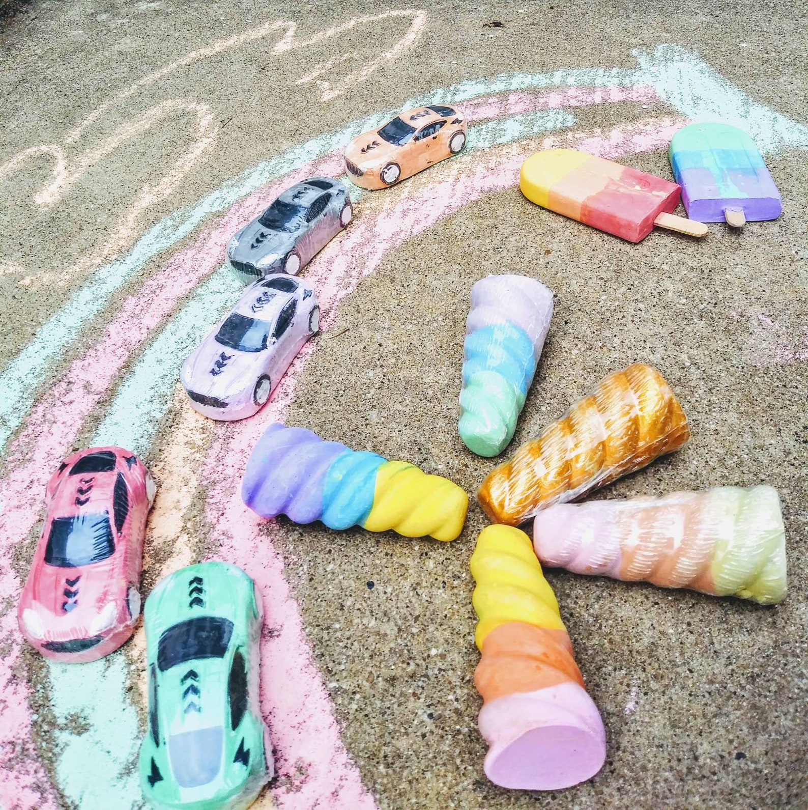 Popsicle | Unicorn | Car Chalk