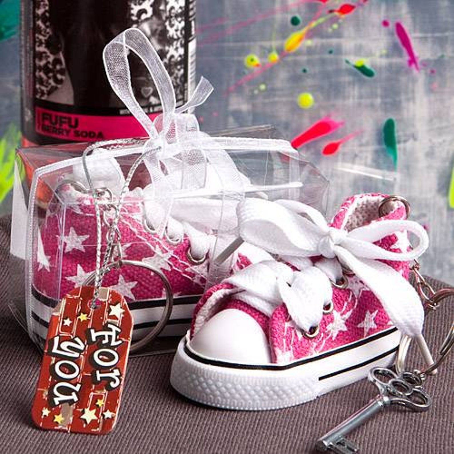 Tennis Shoe Favors Baby Shower Favors Baby Shower Keychain Etsy