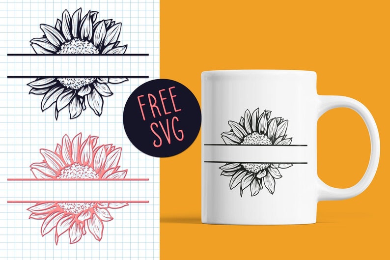 Free Free 259 Cricut Half Sunflower Svg SVG PNG EPS DXF File