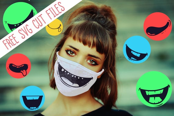 Download Free Free Mouth Face Mask Svg Funny Mouth Face Mask Svg Emoji Etsy SVG Cut Files
