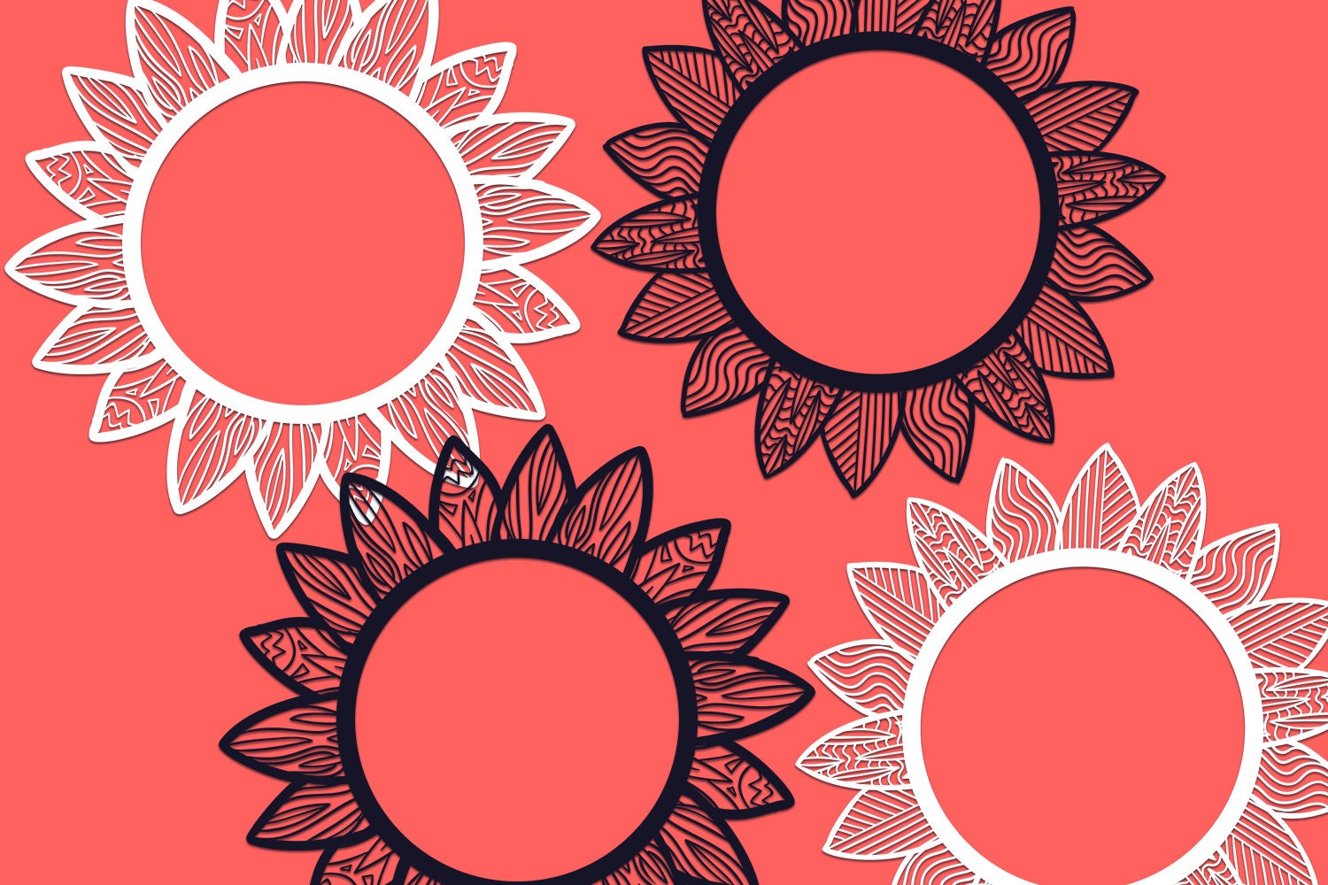 Free Free Sunflower Zentangle Svg 709 SVG PNG EPS DXF File