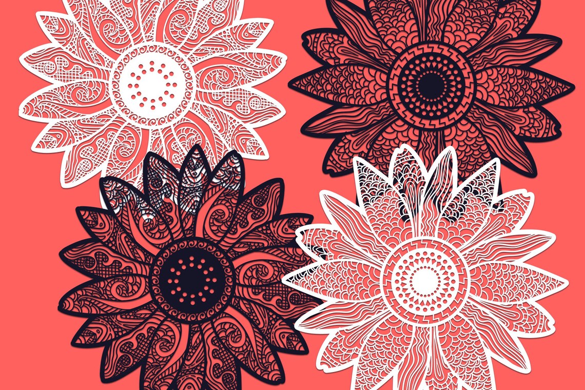 Free Free Sunflower Zentangle Svg 784 SVG PNG EPS DXF File