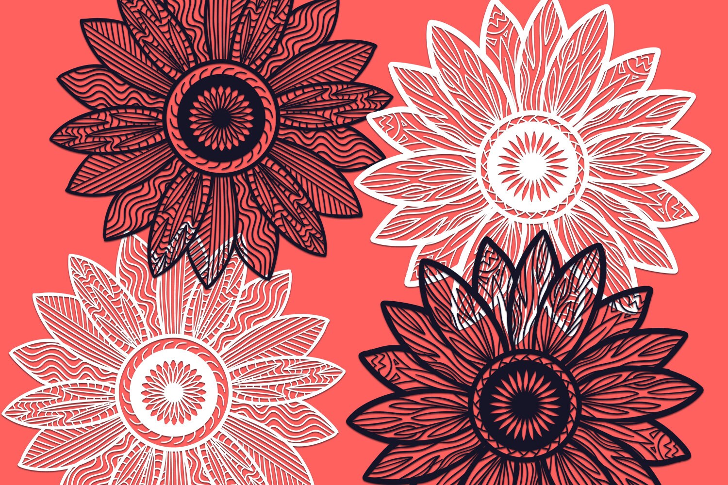 Free Free Sunflower Zentangle Svg 709 SVG PNG EPS DXF File