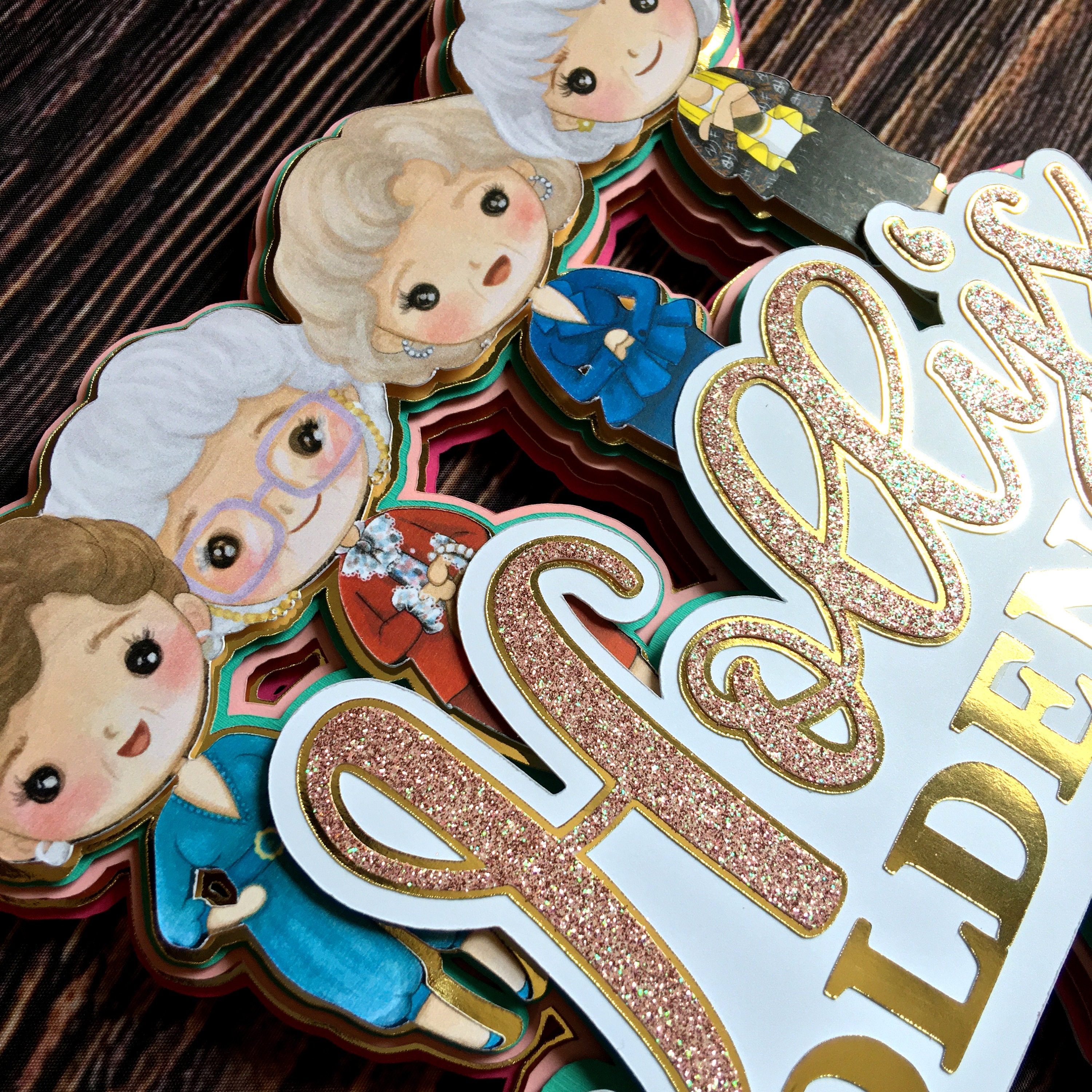 Golden Girls Cake Topper Custom / Personalized Etsy