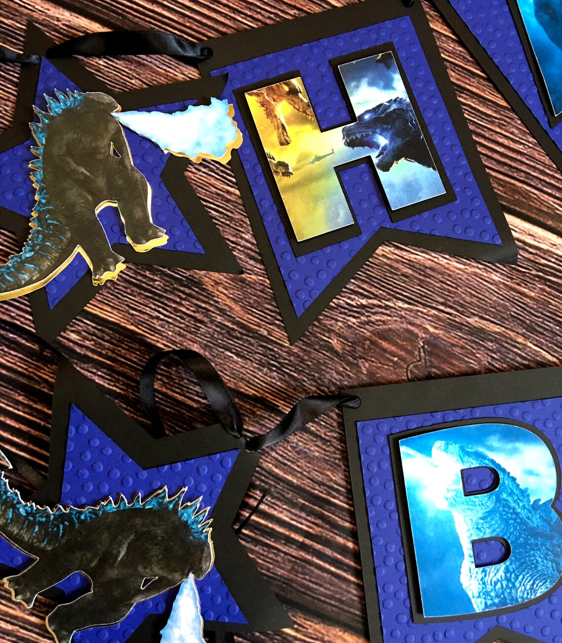 Godzilla Birthday Banner Custom / Personalized - Etsy