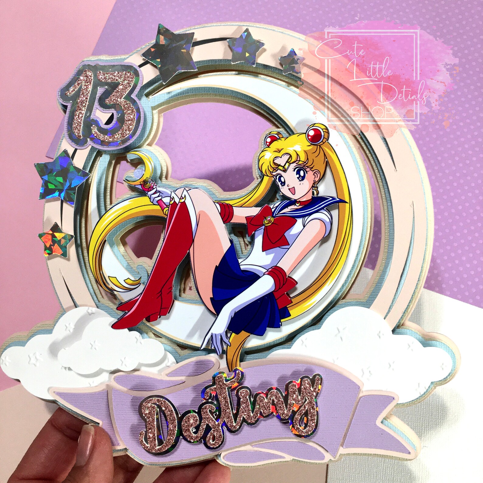 Sailor Moon Cake Topper Sailor Moon Decor Sailor Moon - Etsy