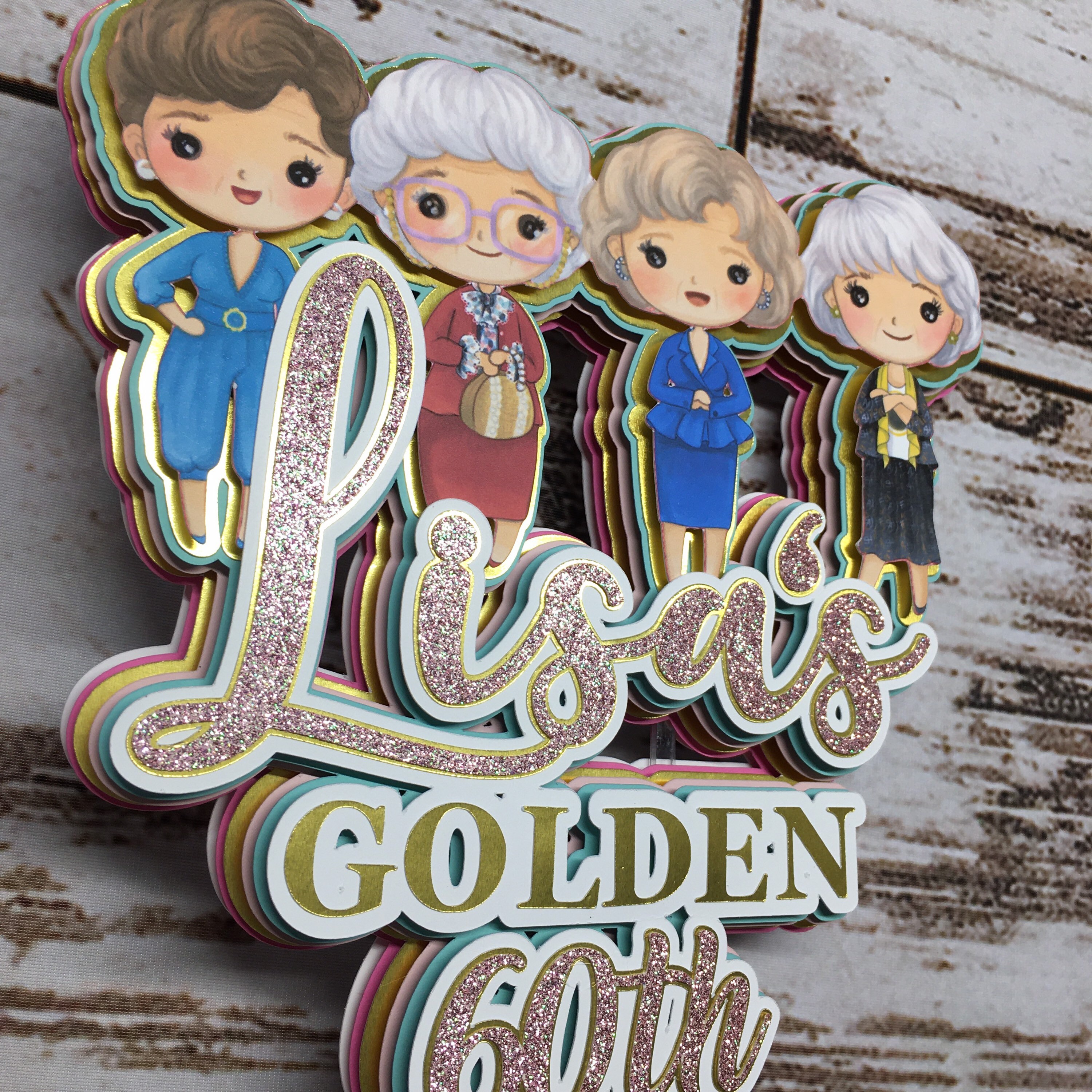 Golden Girls Cake Topper Custom / Personalized Etsy