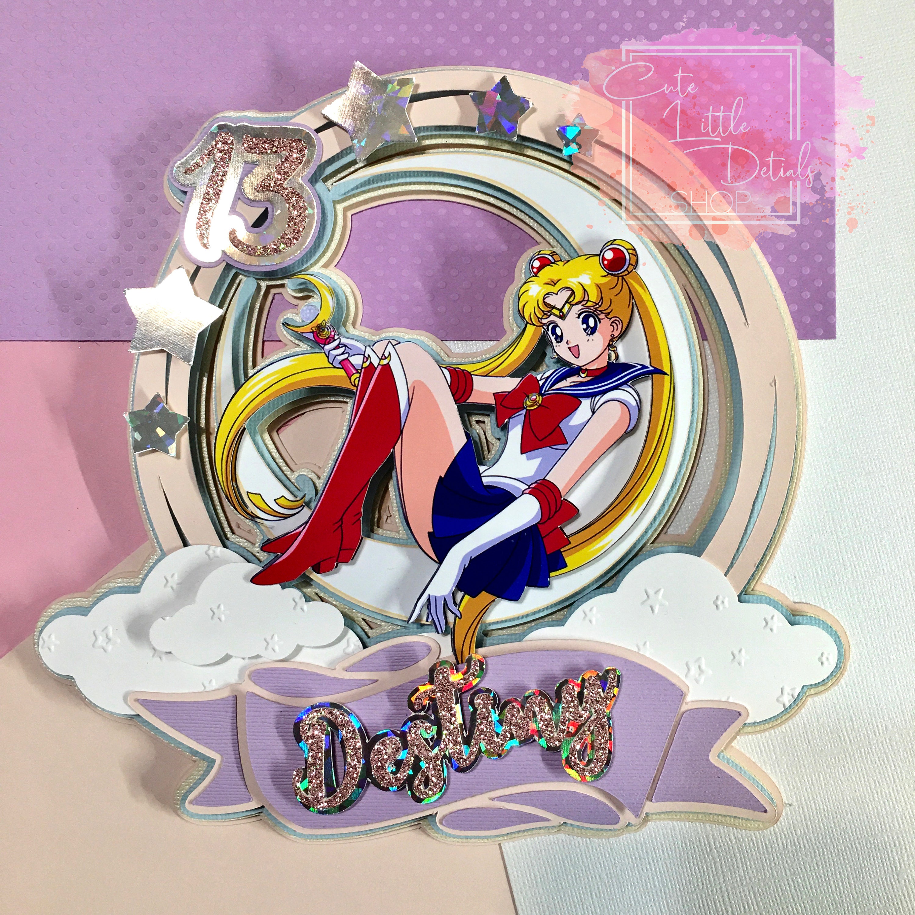 Sailor Moon Cake Topper Sailor Moon Decor Sailor Moon | Etsy