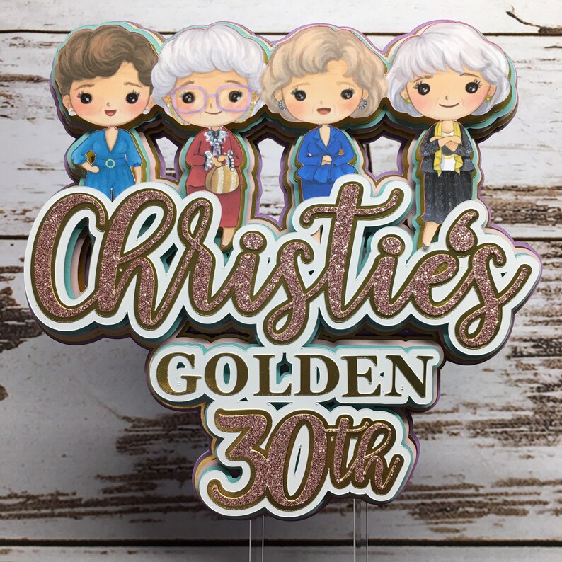 Golden Girls Cake Topper Custom / Personalized Etsy