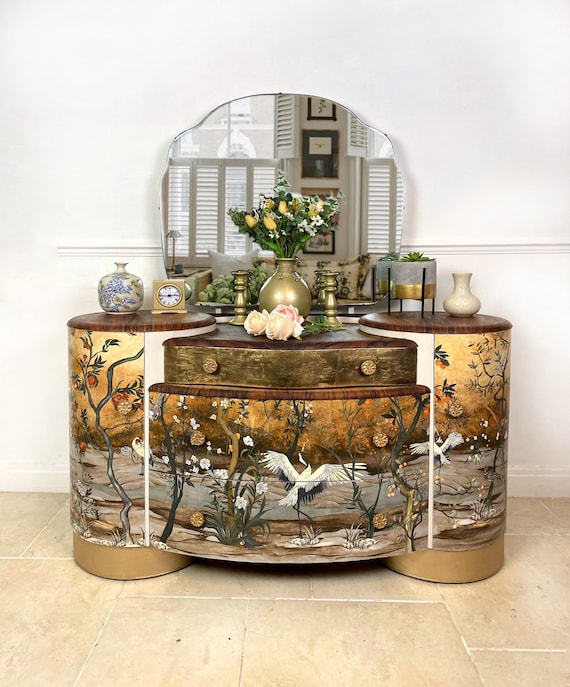 green emerald velvet dress Forest Dressing Table  Tender Leaf