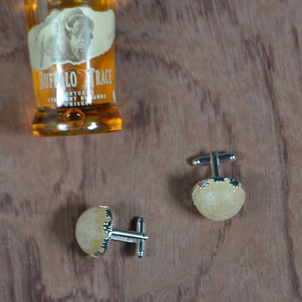 Buffalo Trace Bourbon cufflinks, Buffalo Trace Whiskey Cufflinks, Buffalo Trace Cufflinks,  Bourbon Cufflinks