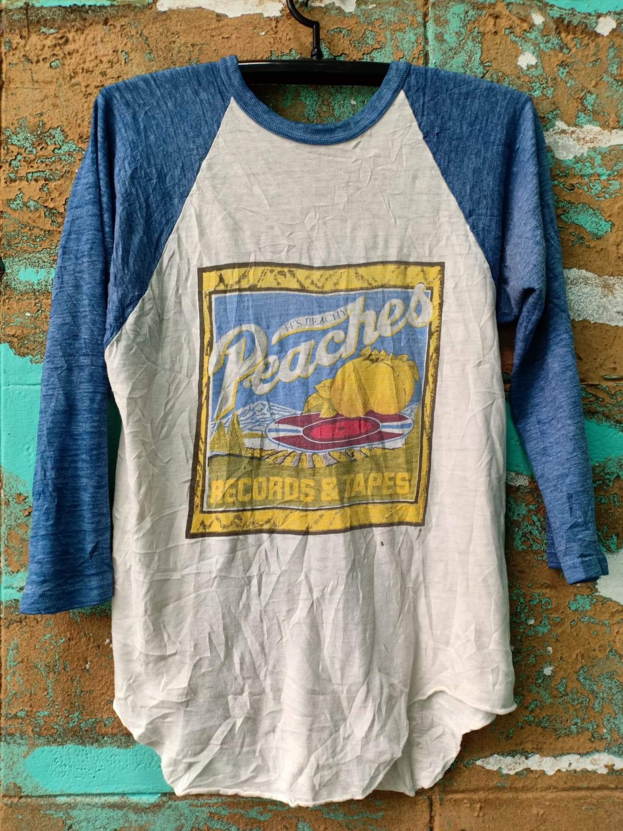 Peaches Records & Tapes 70's Vintage tshirt Etsy