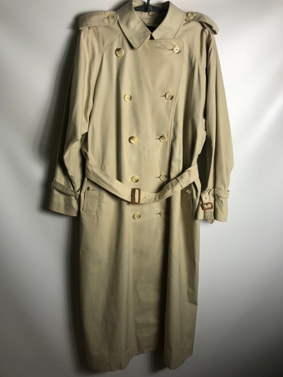 Rare Burberrys Trench Coat Vintage Wool Lining Men