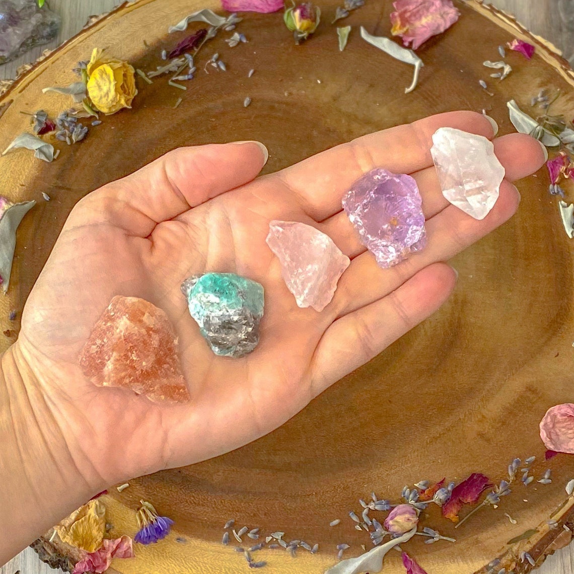 SelfLove & Inner Peace Healing Crystal Set Divine Feminine Etsy