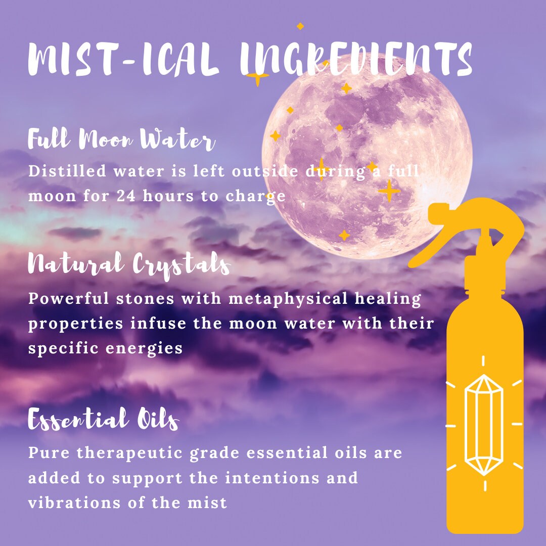 Fertility & Pregnancy Crystal Infused Moon Water Essential Etsy