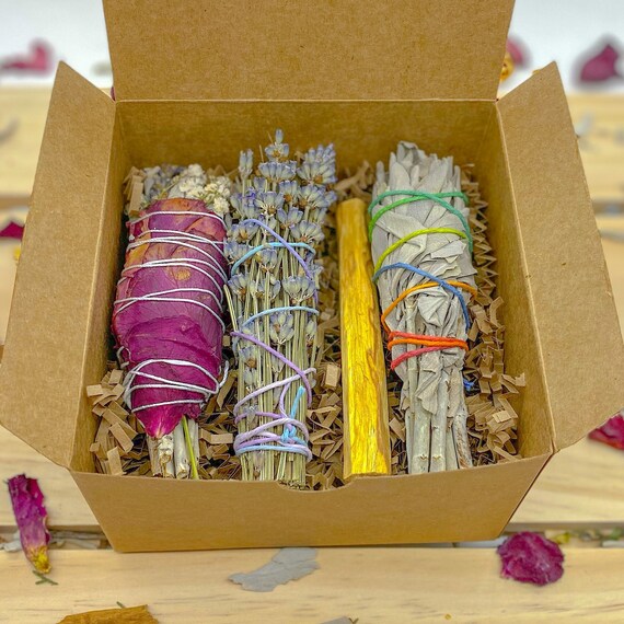 Good Vibes Only Sage Gift Box New Home Cleansing Kit with Etsy
