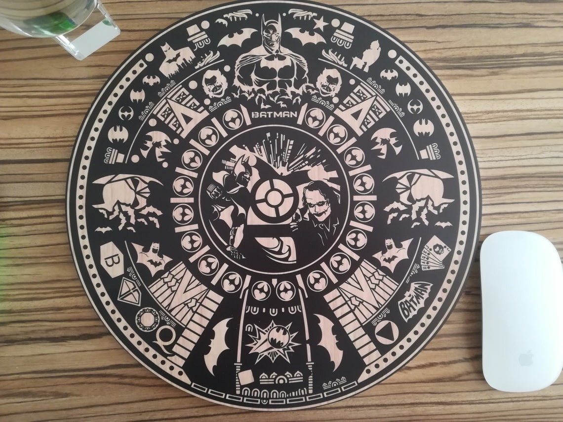 Wall Panel batman & Joker Astec Calendar. Vector Etsy