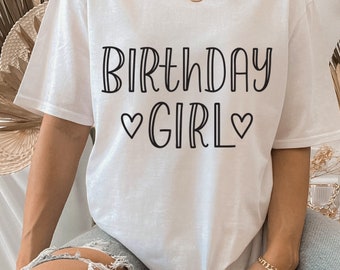 Birthday girl svg, Birthday svg, My Birthday svg, Girl's birthday SVG, birthday tshirt, Cricut Silhouette cut files-svg,dxf,png,pdf, ai, eps