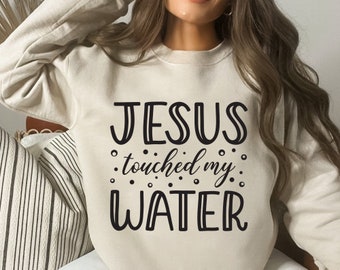 Jesus touched my water svg, Christian svg, Wine svg, Wine glass decal svg, kitchen svg, Cricut Silhouette cut files-svg,dxf,png,pdf, ai, eps
