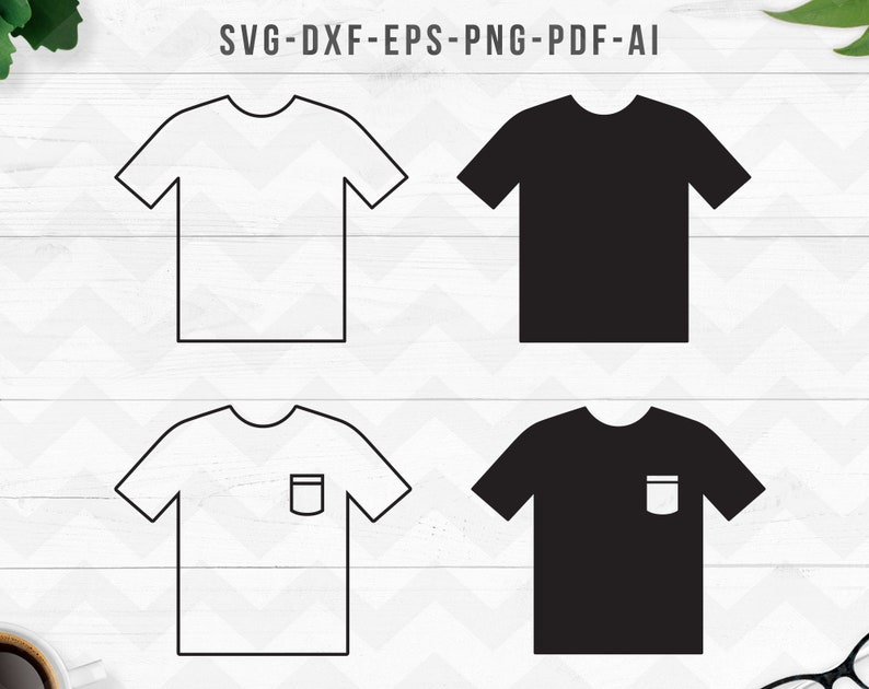 T-shirt svg, T-shirt kontur svg, T-shirt clipart, Skjorta clipart, T-shirt svg, T-shirt vektor, Screentryck, Vinyl, PNG, eps, dxf, ai, svg bild 1
