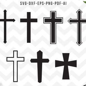 Cross svg, Christian cross svg, Cross clipart, Christian svg, Catholic svg, Crosses, Cricut Silhouette -svg,dxf,png,pdf, ai, eps - digital